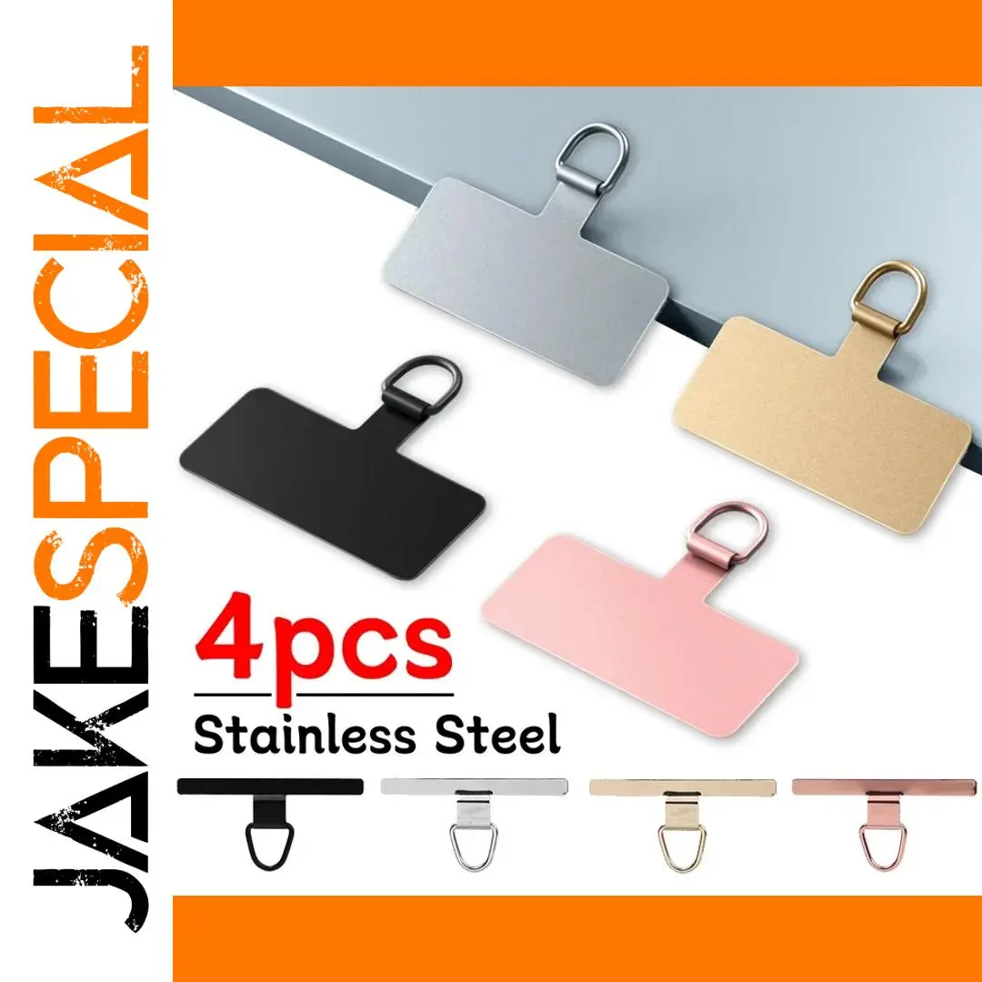 Stainless Steel Phone Tether Gasket with Anti-Loss Clips 1 Stainless Steel Phone Tether Gasket with Anti-Loss Clips