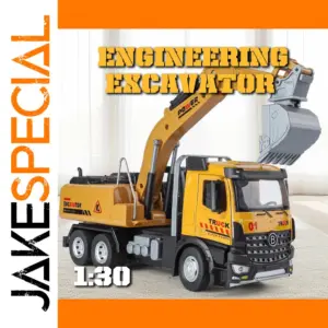 1:30 Scale Engineering Excavator Model Car