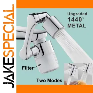 Metal Kitchen Faucet Extender with 1440° Swivel