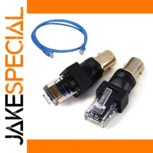 BNC to RJ45 RF Signal Adapter, 1-inch