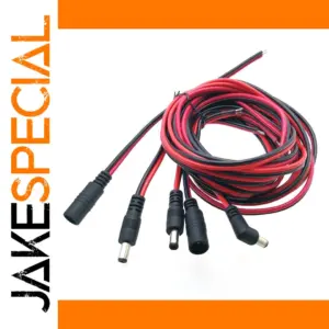 10-Pack DC Power Cable Set with 18 AWG Wires