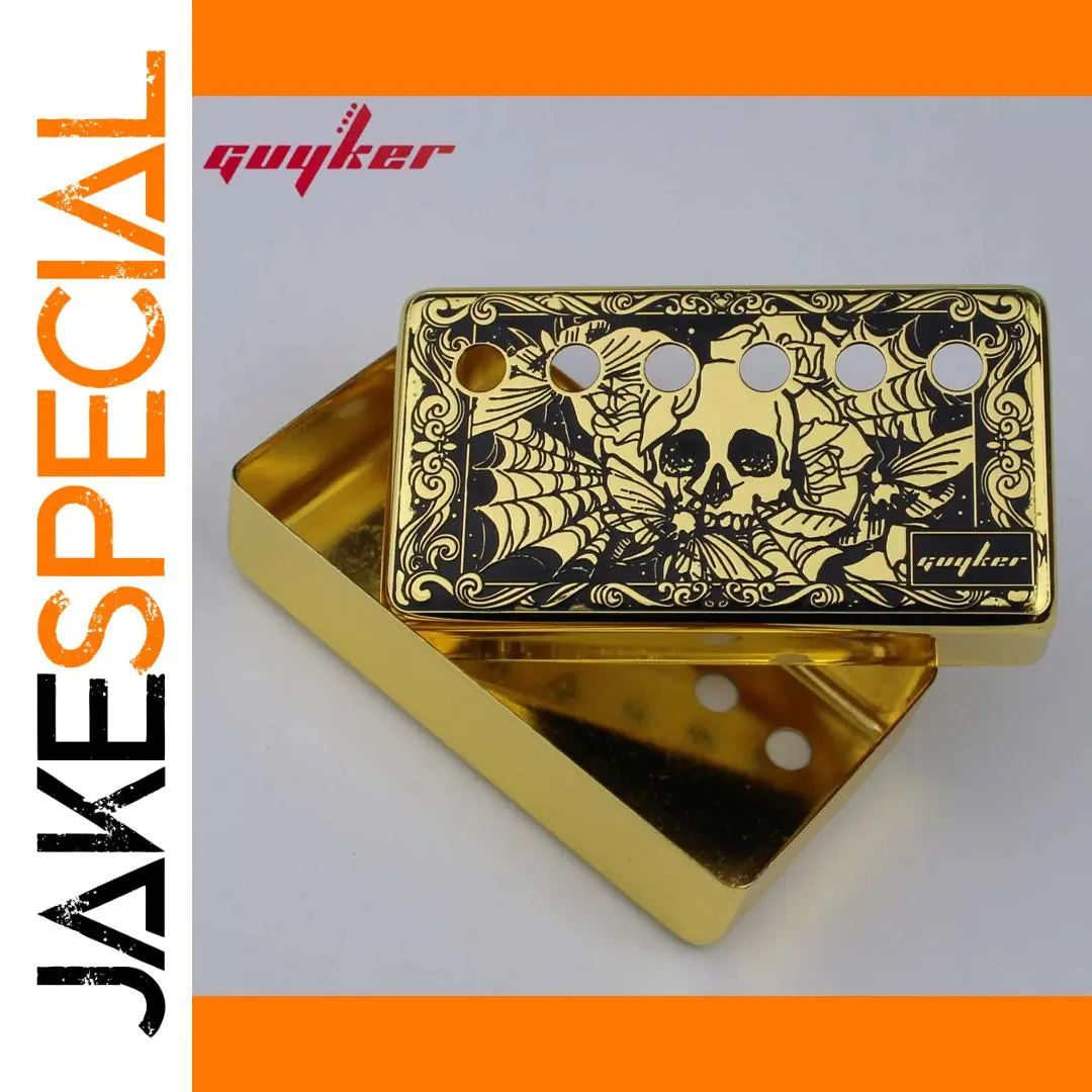 Gothic & Gold LP Pickup Cover Set 1 Gothic & Gold LP Pickup Cover Set
