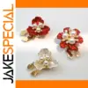 Vintage Pearl Flower Button Covers Set of Three