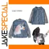 Girls' Unicorn Sequin Cowboy Coat in Blue and Grey