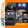 Motorcycle LED Fog Lights with Adjustable Brackets