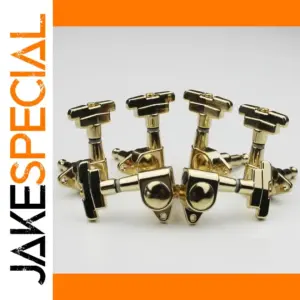 Gold Guitar Tuners Set with Art Deco Style