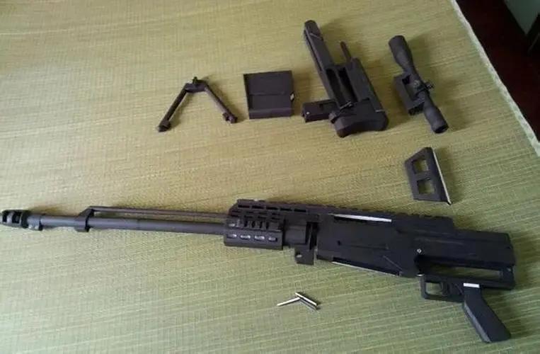 Realistic AS50 Sniper 3D Paper Model for Adults 3 Realistic AS50 Sniper 3D Paper Model for Adults - Image 3