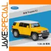 Vibrant Yellow Toyota FJ Diecast Model 1:36