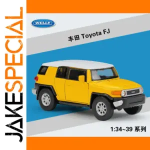 Vibrant Yellow Toyota FJ Diecast Model 1:36