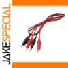 Alligator Clip Test Leads Set 1m, Red & Black