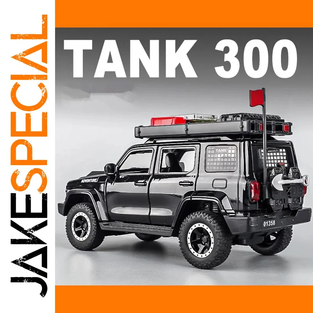 Black 1:24 Off-Road SUV Model with Sound & Light 1 Black 1:24 Off-Road SUV Model with Sound & Light