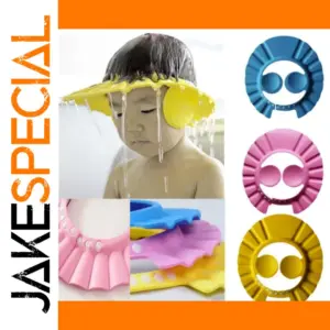 Kids' Waterproof Bath Cap in Bright Colors