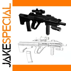 AUG-A3 Paper Model Resin