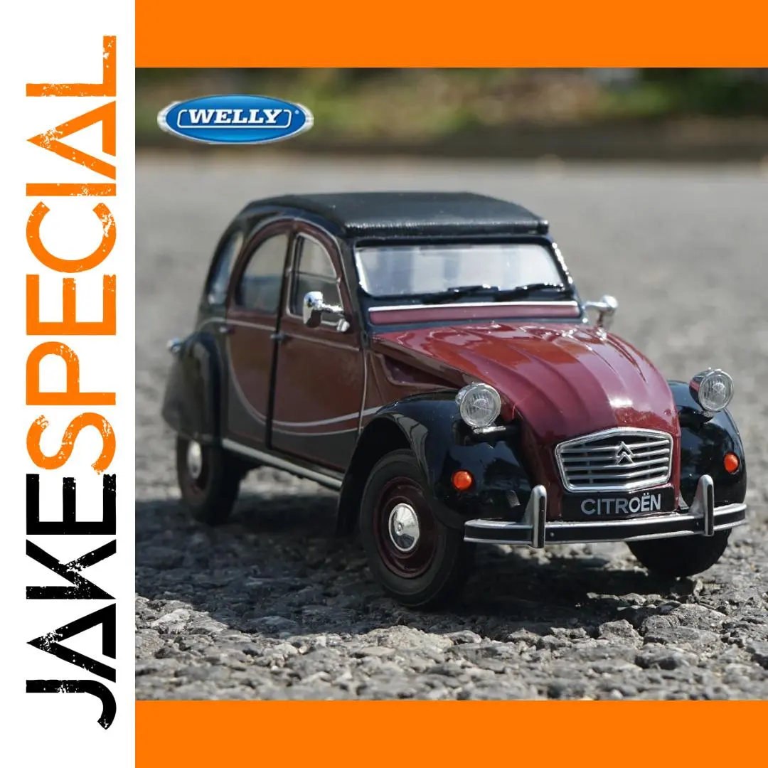 Vintage Citroen 2CV 6 Charleston 1:24 Diecast Model 1 Vintage Citroen 2CV 6 Charleston 1:24 Diecast Model