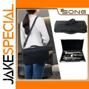 Elegant Leather Oboe Carrying Set with Padding