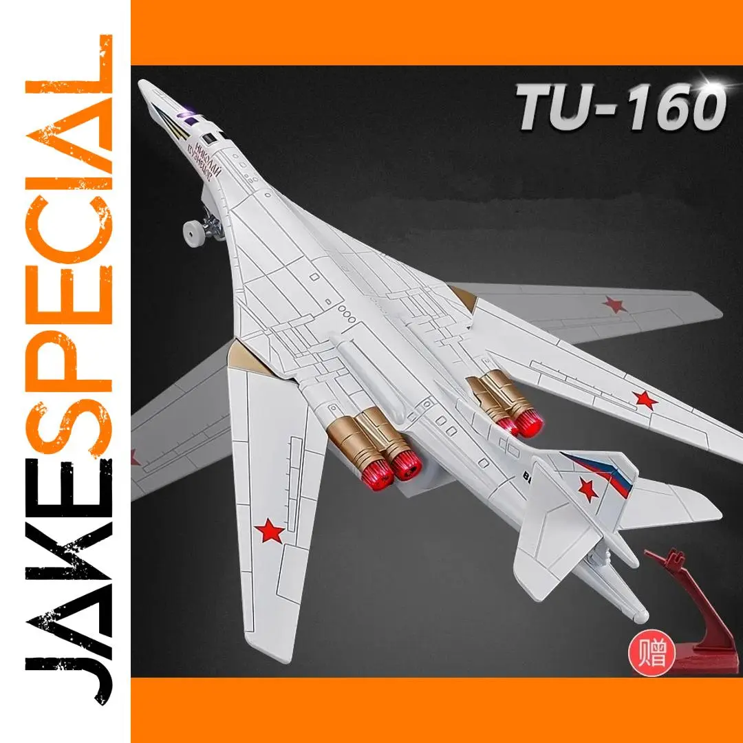 Alloy TU-160 Stealth Bomber Model 1:200 Scale 1 Alloy TU-160 Stealth Bomber Model 1:200 Scale