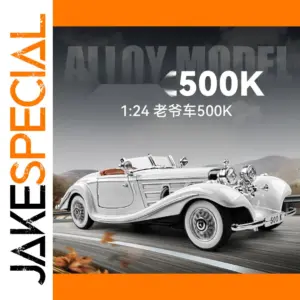 Silver Diecast Classic Car Model 1:24 Scale