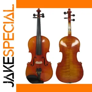 Handcrafted 14-inch Viola with Flamed Maple Detailing
