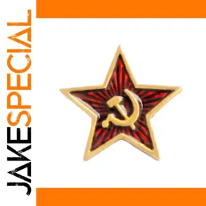 Communist Brooch with Hammer and Sickle Design