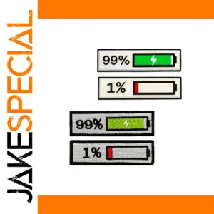 Battery Charge Indicator Embroidered Patches for Gear