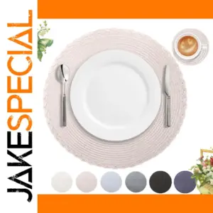 Round Braided Placemat Set for Dining