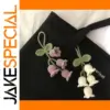 Handmade Knitted Bell Orchid Keychain