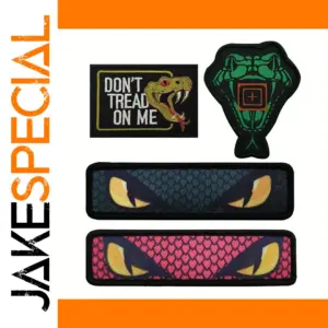 Snake Head Badge Hook & Loop Patch