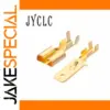 JYCLC 50 Pcs 6.3mm Copper Terminal Connectors