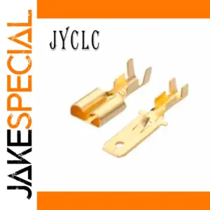 JYCLC 50 Pcs 6.3mm Copper Terminal Connectors