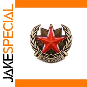 Vintage Soviet Star Enamel Pin Brooch