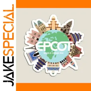 Colorful Epcot Magnet for Fridges and Surfaces