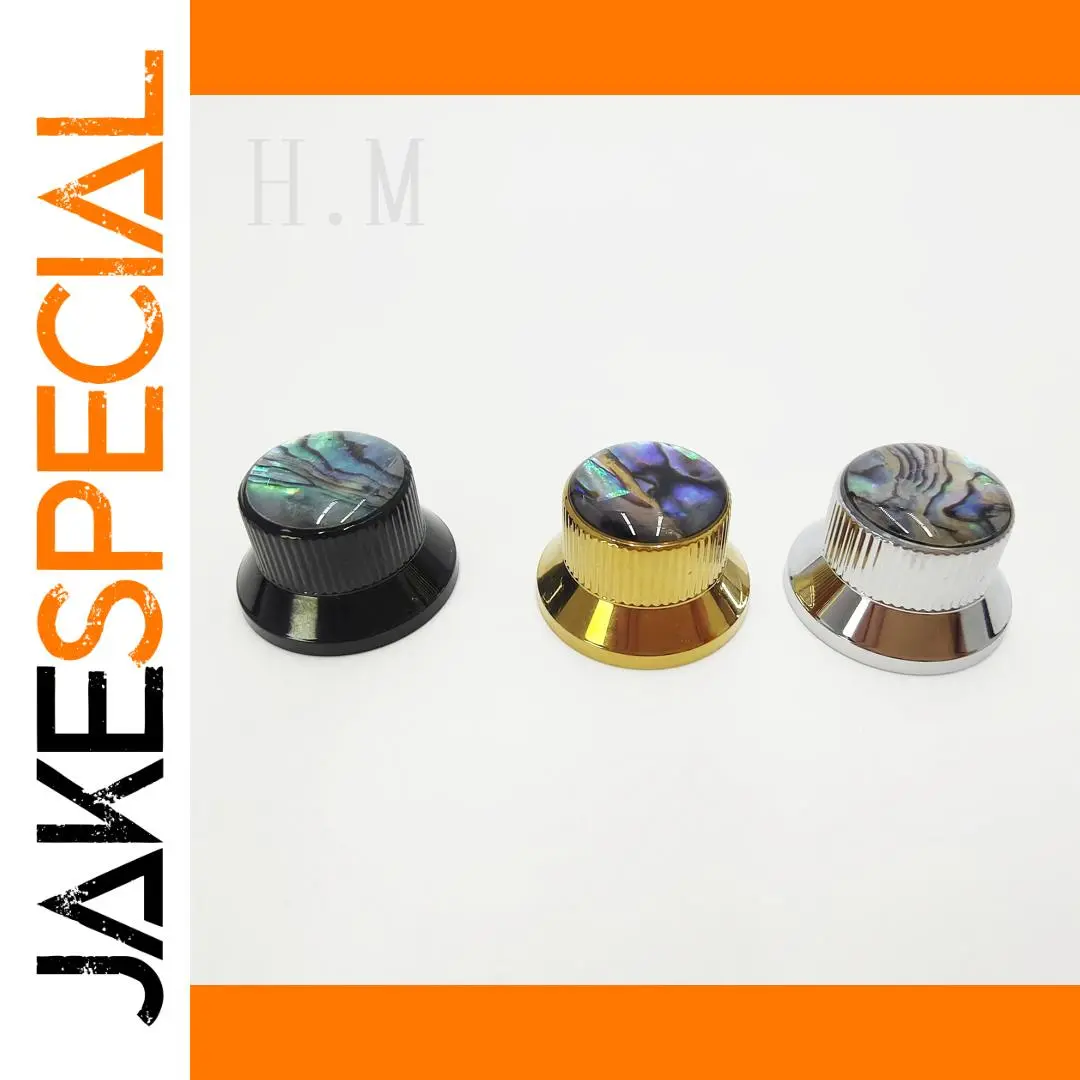 Abalone Shell Flying Saucer Guitar Knob 1 Abalone Shell Flying Saucer Guitar Knob