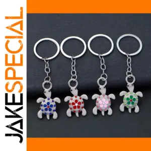 Vibrant Tortoise Keychain in Multiple Colors
