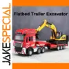 1:48 Scale Flatbed Excavator Model Truck