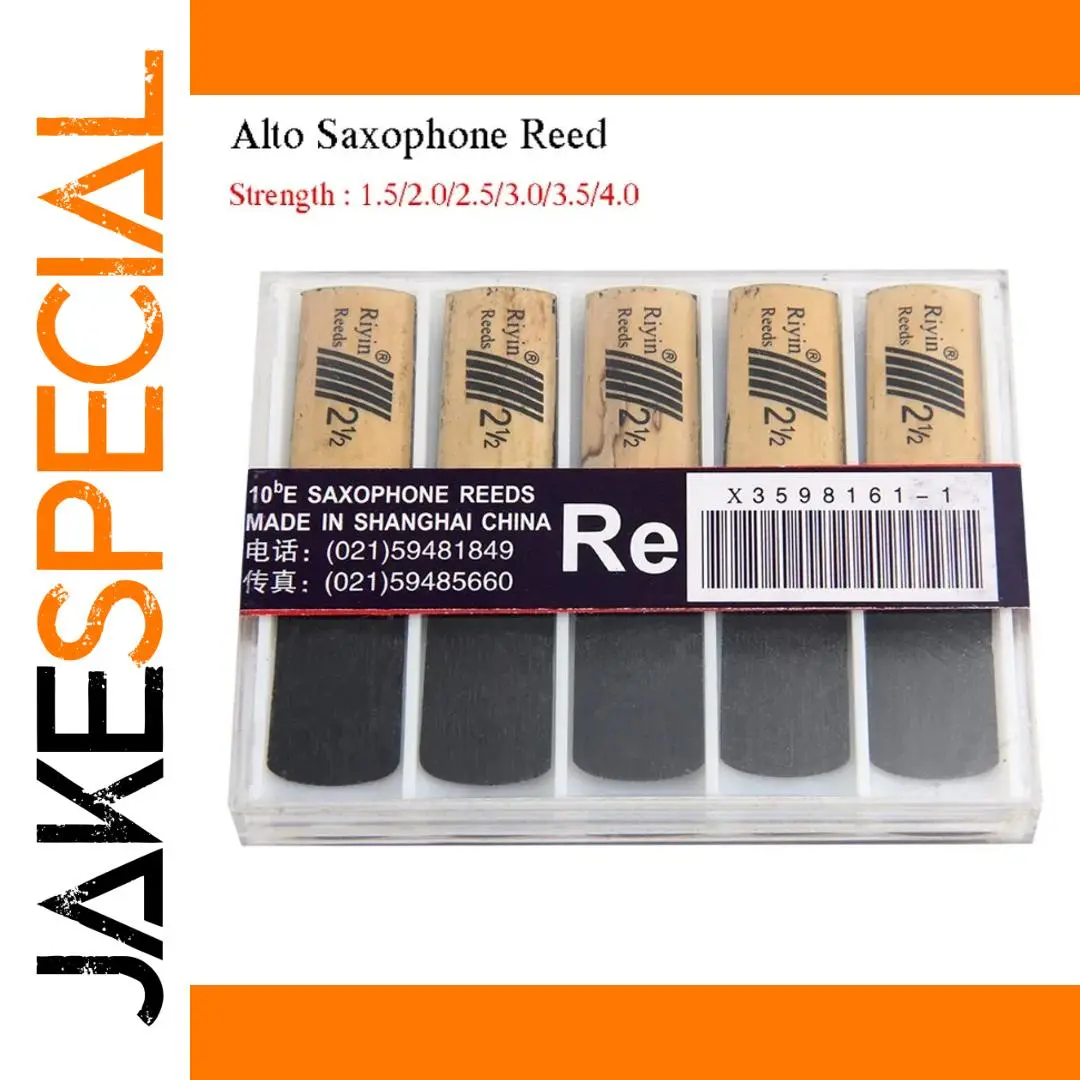 Alto Saxophone Reeds Set 10 pcs, Strengths 1.5-4.0 1 Alto Saxophone Reeds Set 10 pcs, Strengths 1.5-4.0