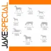 Unpainted White Horse Miniatures Set (100 pcs)