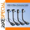 USB 3.0 Right-Angle Extension Cable 15cm to 1m