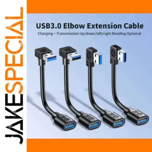 USB 3.0 Right-Angle Extension Cable 15cm to 1m