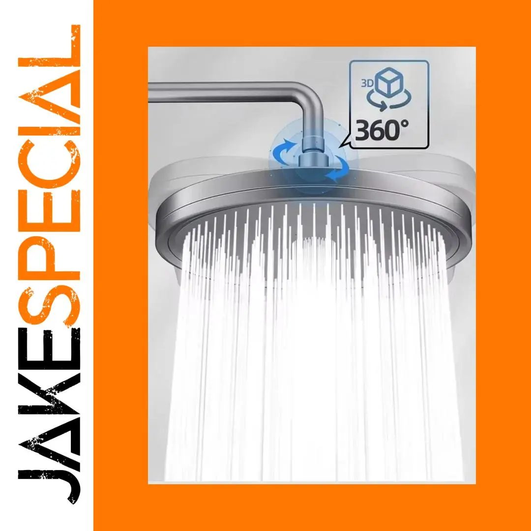 230mm Round Rainfall Shower Head with 6 Modes 1 230mm Round Rainfall Shower Head with 6 Modes