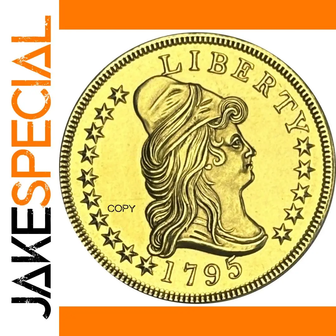 Vintage Gold Replica Coin of 1795 1 Vintage Gold Replica Coin of 1795