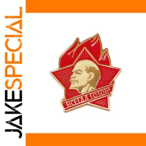 Vladimir Lenin Golden Profile Lapel Pin