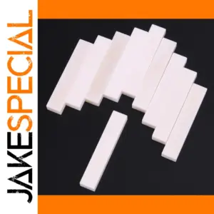 Set of 10 Natural Cow Bone Nuts for Guitar and Ukulele