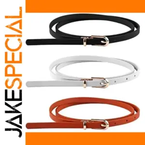 Elegant Women's PU Leather Belt with Pearls