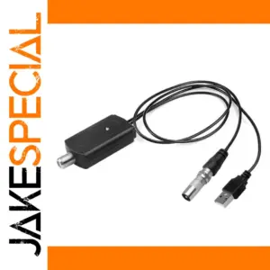 Compact Black HDTV Signal Amplifier