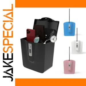 Black Portable Smart Storage Box with Digital Lock