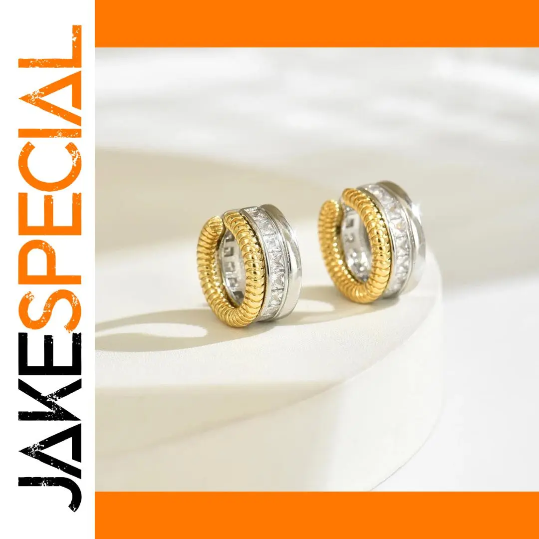 Stainless Steel Clip Earrings Model T531 1 Stainless Steel Clip Earrings Model T531