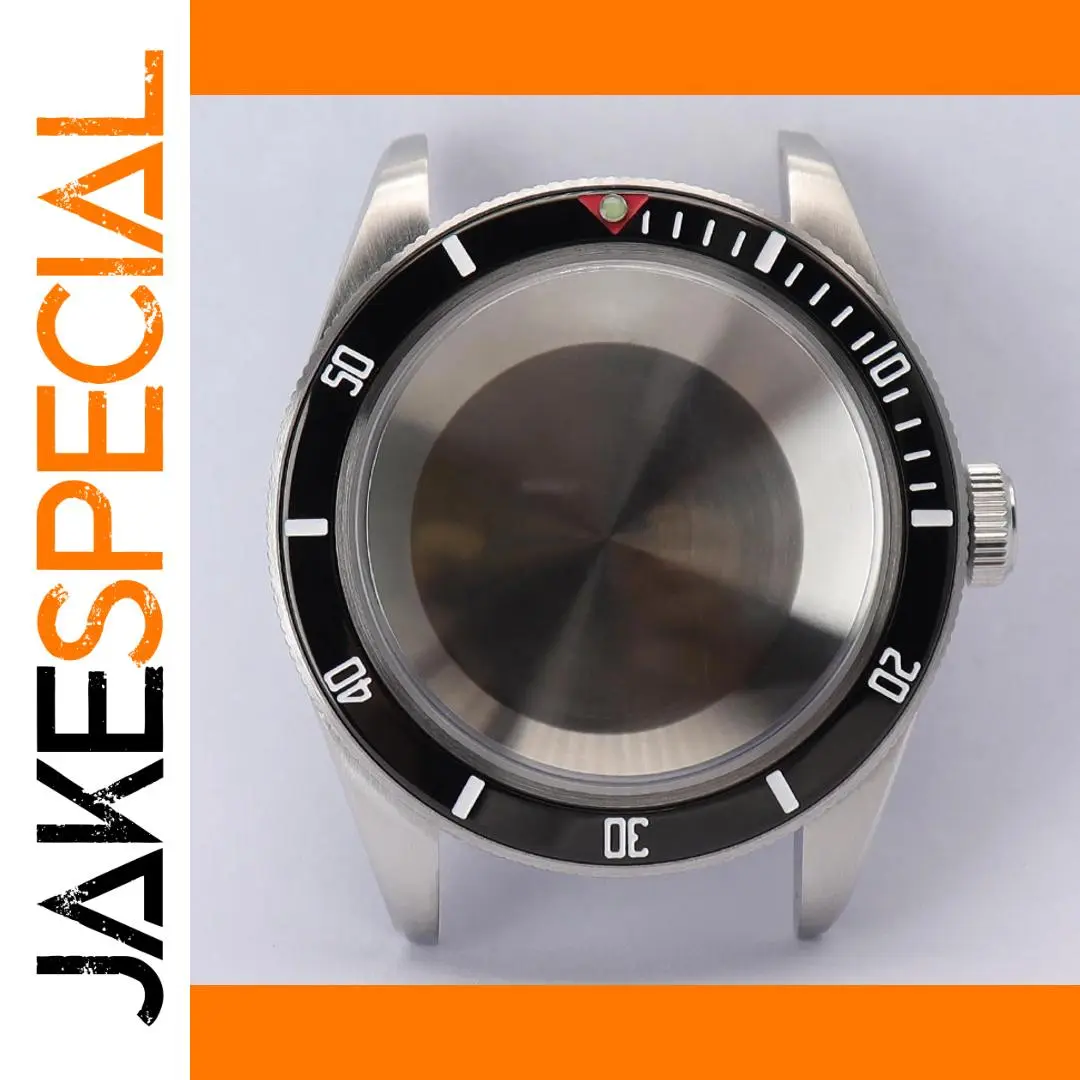 39mm Silver Diver's Watch Case for NH Movements 1 39mm Silver Diver's Watch Case for NH Movements