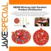 Red NE555 Flashing Light Pendant Kit