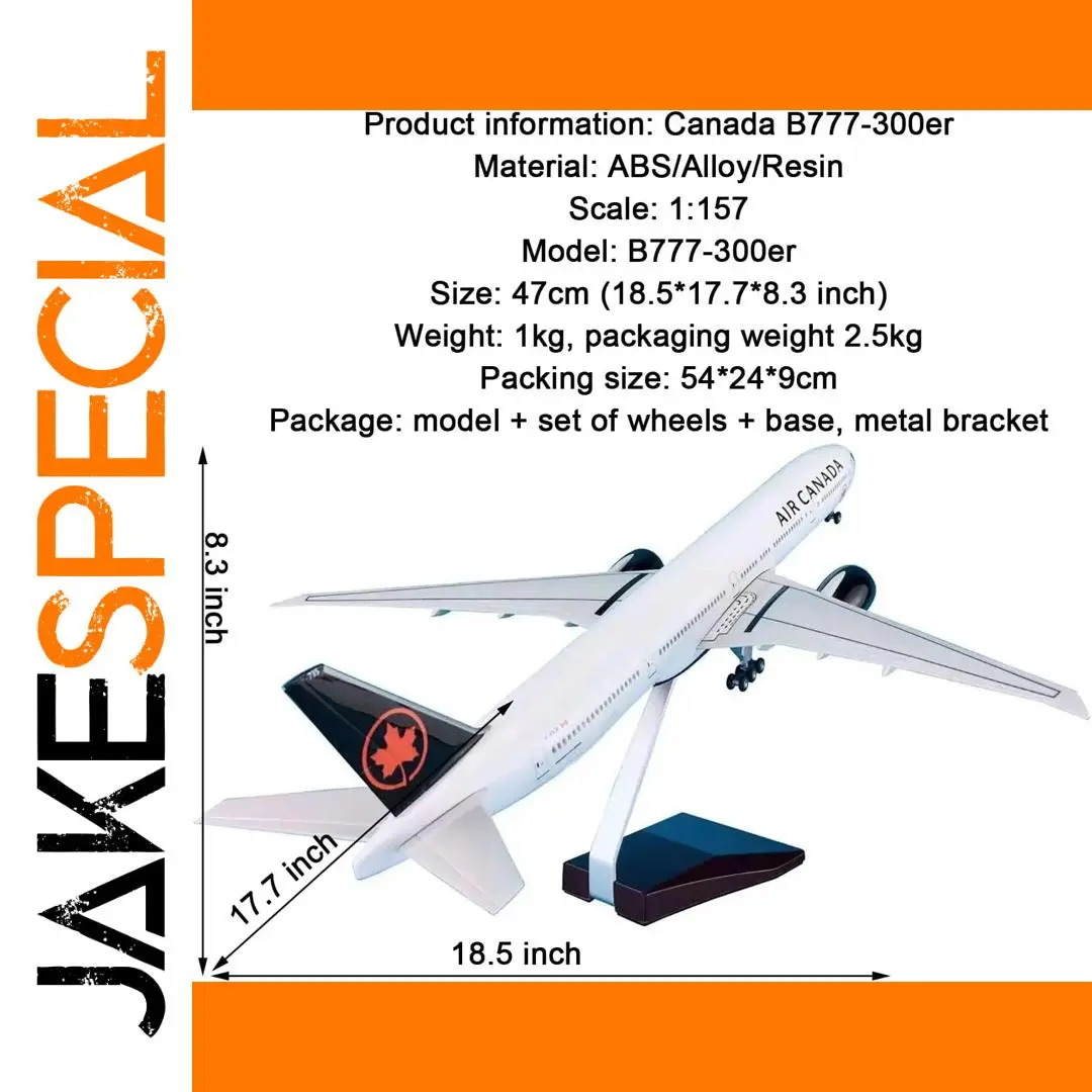 Air Canada Boeing 777 Model - 1:157 Scale 1 Air Canada Boeing 777 Model - 1:157 Scale