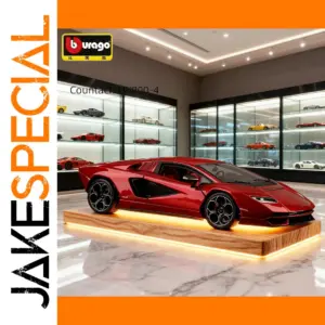 Vibrant Red Lamborghini Countach Model 1:24 Scale